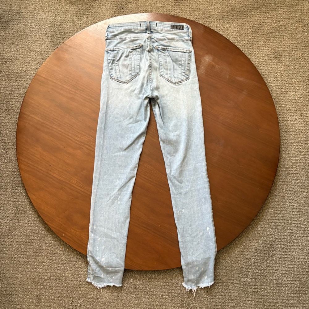 Abercrombie & Fitch High Rise Jeans Light Blue Faded Women's Size 24" - Picture 6 of 11